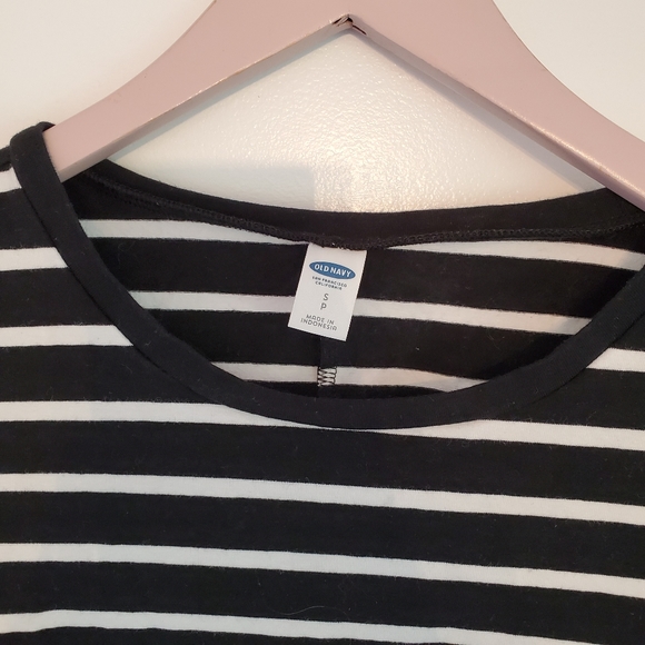 Black and white striped dress summer sz S - Picture 2 of 4